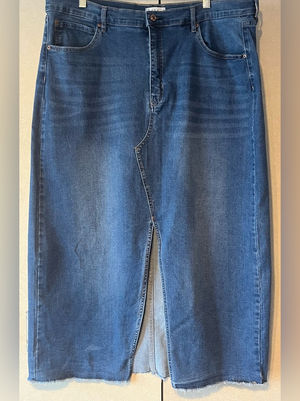 NWOT Nicole Miller Medium Washed Maxi Skirt. Removed Tags Could Not Return.